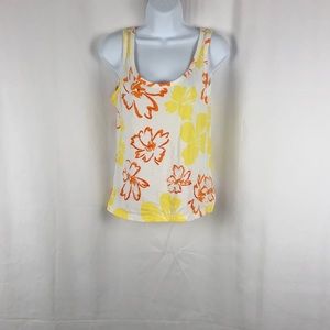 NY & Co. Cotton knit embellished tank top M